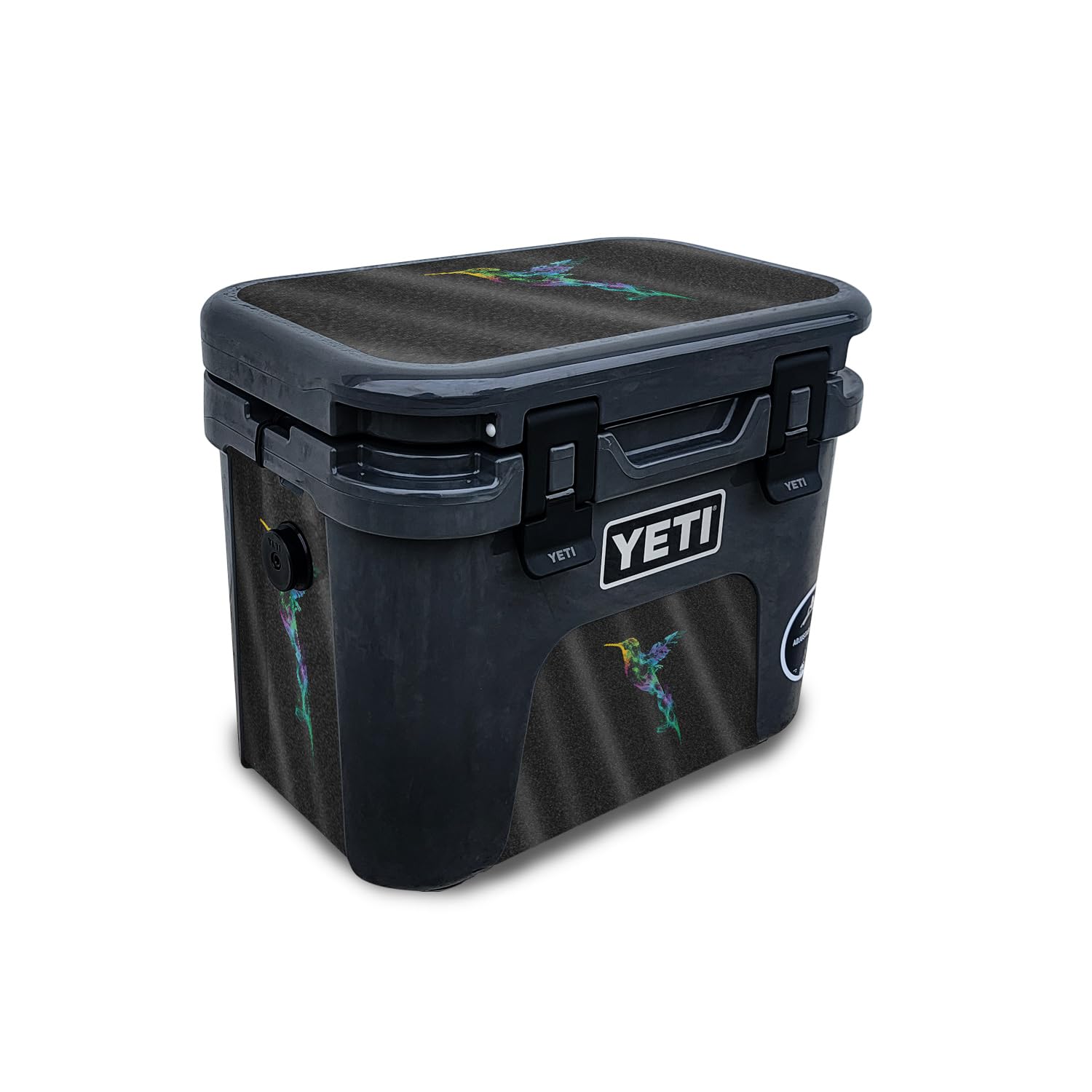 Glossy Glitter Skin Compatible with Yeti Roadie 15 Hard Cooler - Strange Smoke - Premium 3M Vinyl Protective Wrap Decal Cover - Easy to Apply | Crafted in The USA by MightySkins