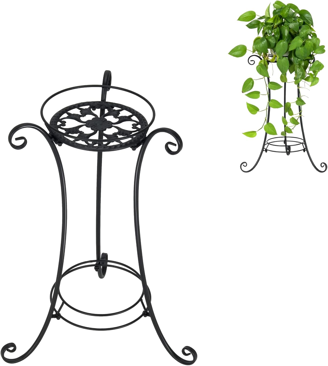 GiantexUK Metal Plant Stand, Modern Flower Pot Display Rack with