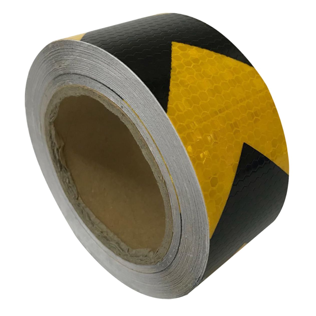 PRETYZOOM Cinta Reflectante De Advertencia De Seguridad Fluorescente Flechas, Autoadhesiva, Lavable y Resistente, 5 Cm x 25 M, Para Señalización De Peligro y Marcado De Seguridad Vial