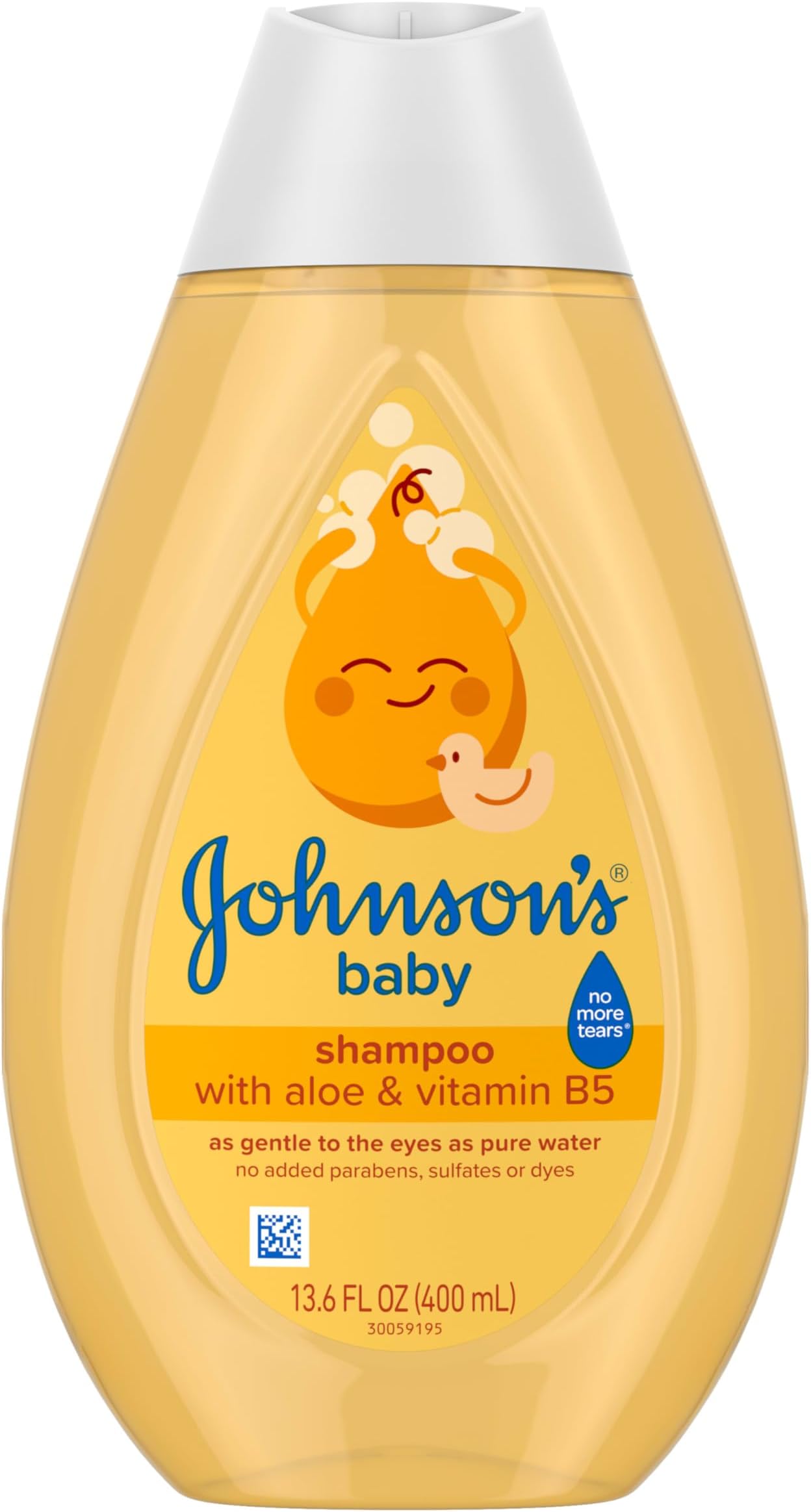 Shampoo with Aloe Vera & Vitamin B5, Tear Free, Newborn Essentials, No added Parabens & Sulfates, Hypoallergenic, Baby Essentials, 13.6 fl. oz