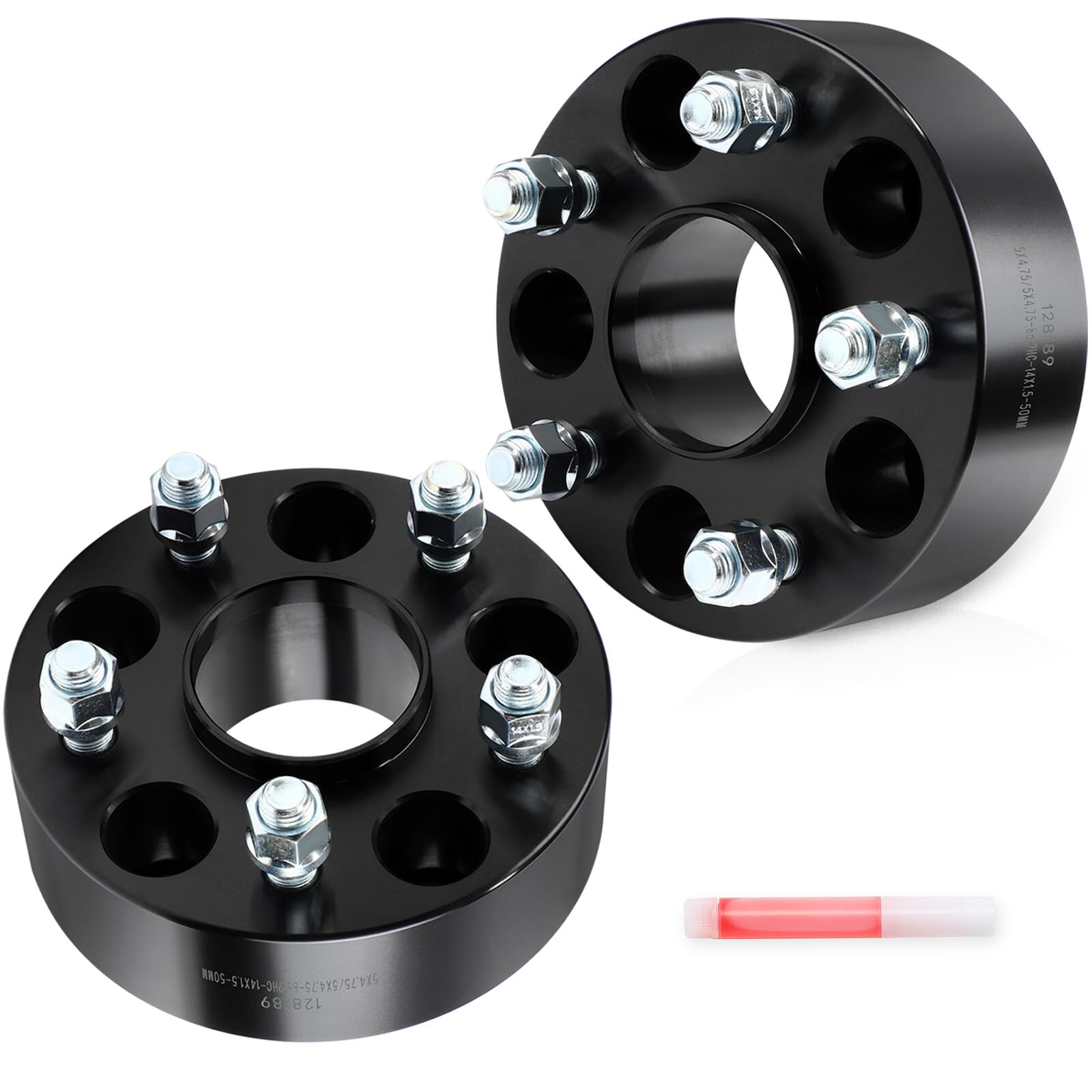 SCITOO 2pc 5x4.75 Wheel Spacers 2 inch for Chevy/for Cadillac Black 66.9mm