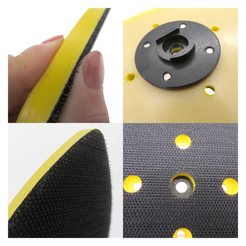 Sanding Pad 90x135mm Triangular Universal Sander Disc, Backing Plate Hook Loop Sander Grinder Accessory for Grinding& Polishing