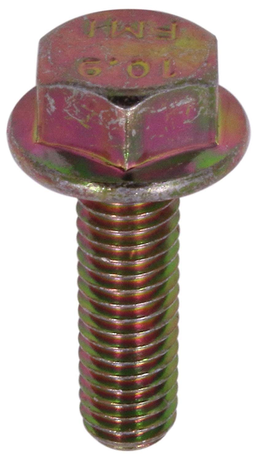 U-Turn Fasteners Flange Bolt - M10-1.25 x 50 mm Flange Bolts Flanged Hex Screws, JIS B1189, Non Serrated Strong & Reliable Zinc Made Frame Bolts Ensures Durability | (Pack of 25)