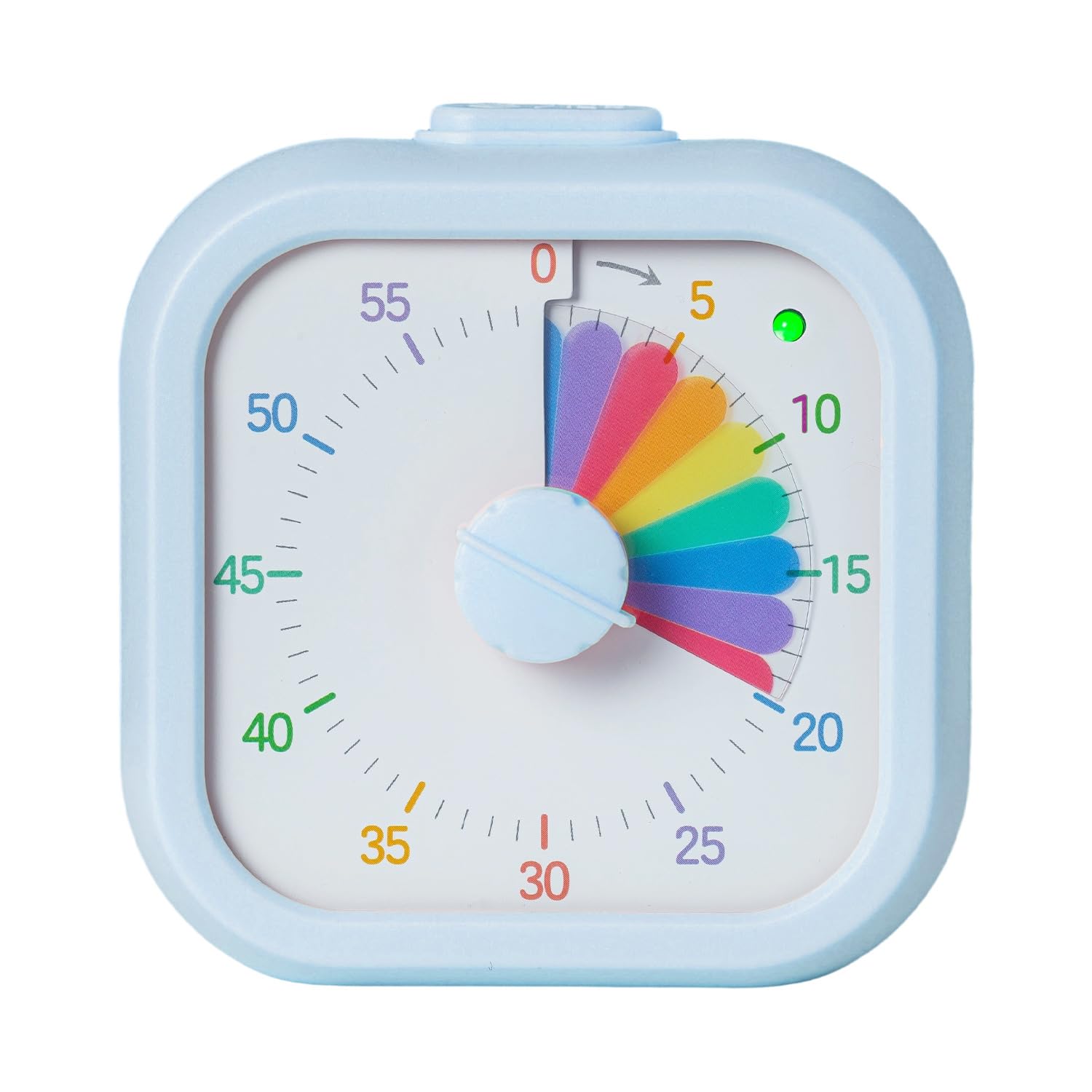 Visual Timer with Rainbow Pattern, 60-Minute Countdown Timer for Kids and Adults, Silent…