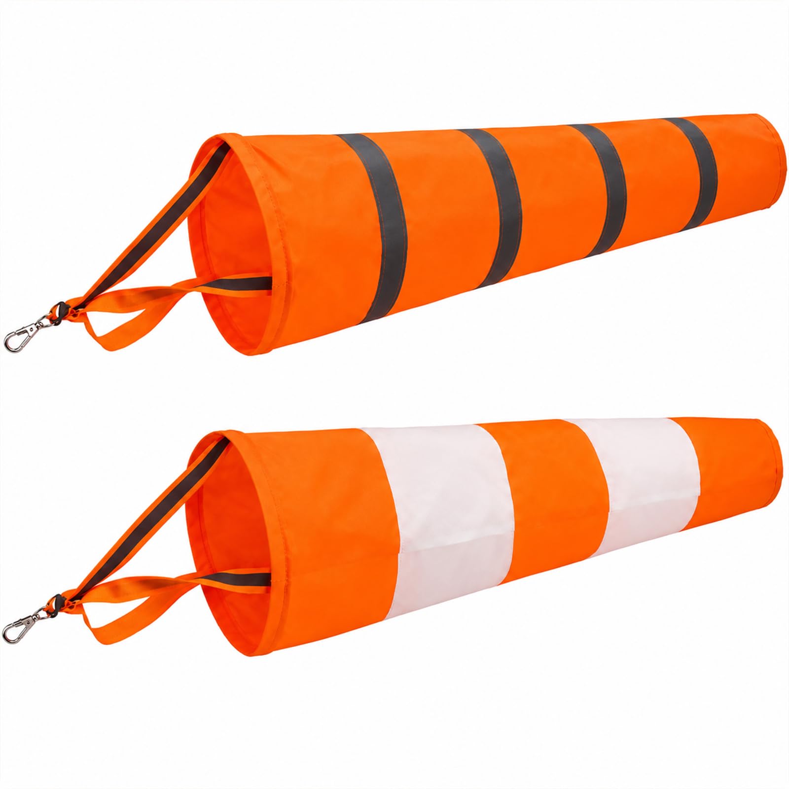 FeiFanChoice 2 Pcs Outdoor Windsocks, 31 Inch Wind Direction Indicator with Reflective Belt