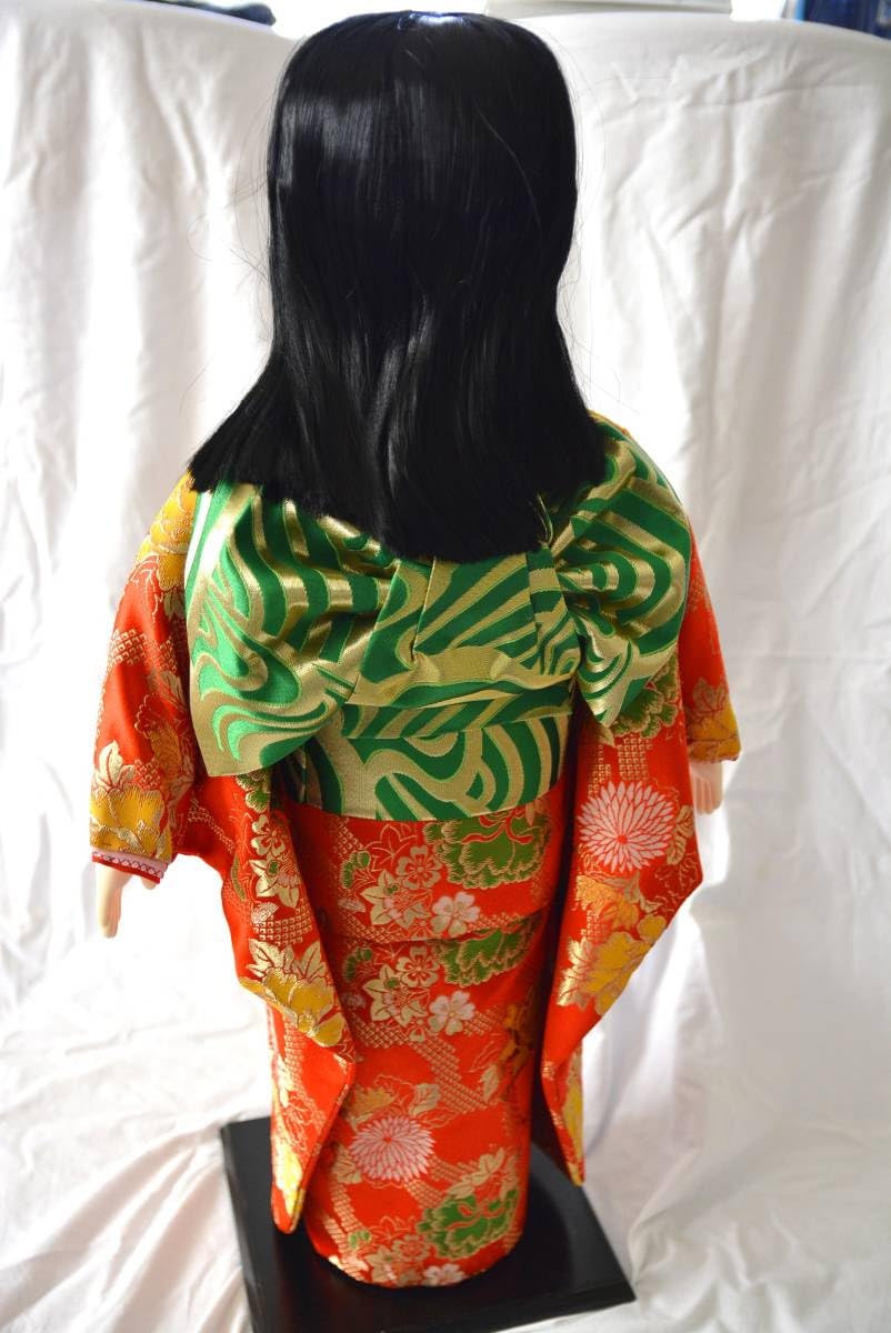 Amazon | 市松人形25号金襴総柄73㎝ | 市松人形・わらべ人形 | おもちゃ