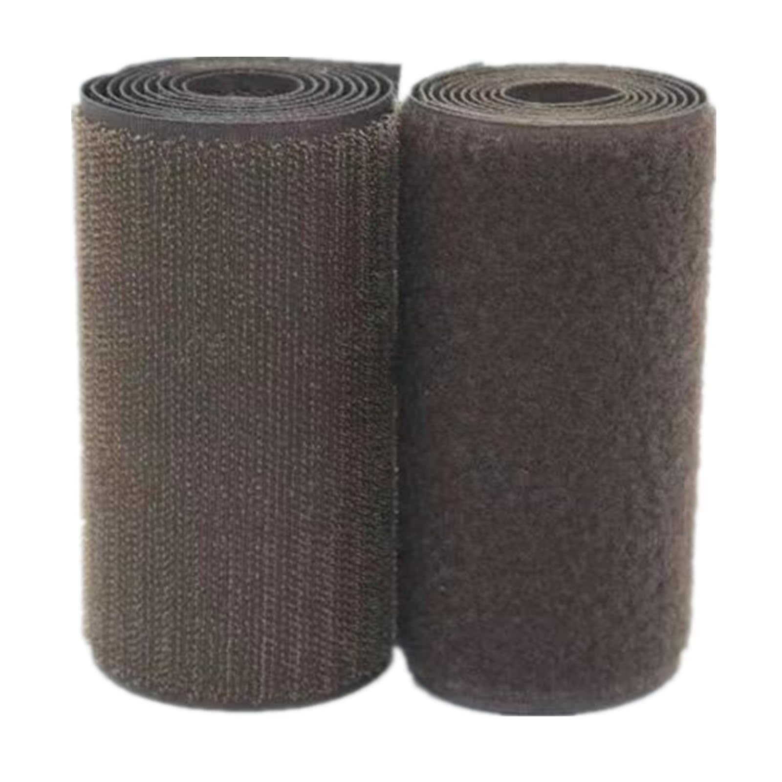 100mm Wide Hook and Loop Tape Sew On, Heavy Duty Coffee Sewing Non Adhesive Strips Fastener Roll