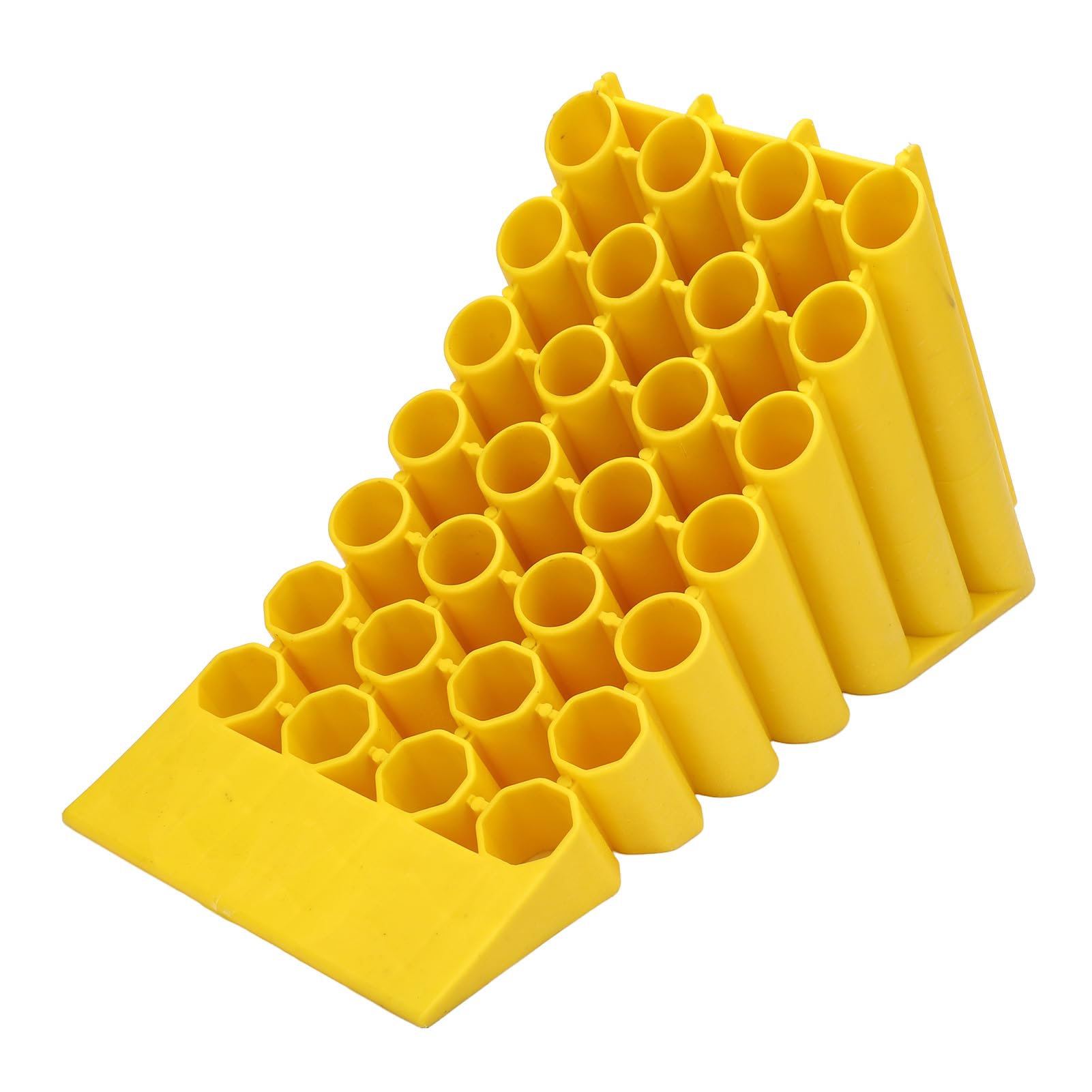 Klin Pod Koło, Wytrzymały Klin Pod Koło o Masie od 1 do 3 Ton z plastikową powierzchnią antypoślizgową, Lekki Ogranicznik Koła o Wymiarach 17,32 X 7,87 X 19,69 Cala