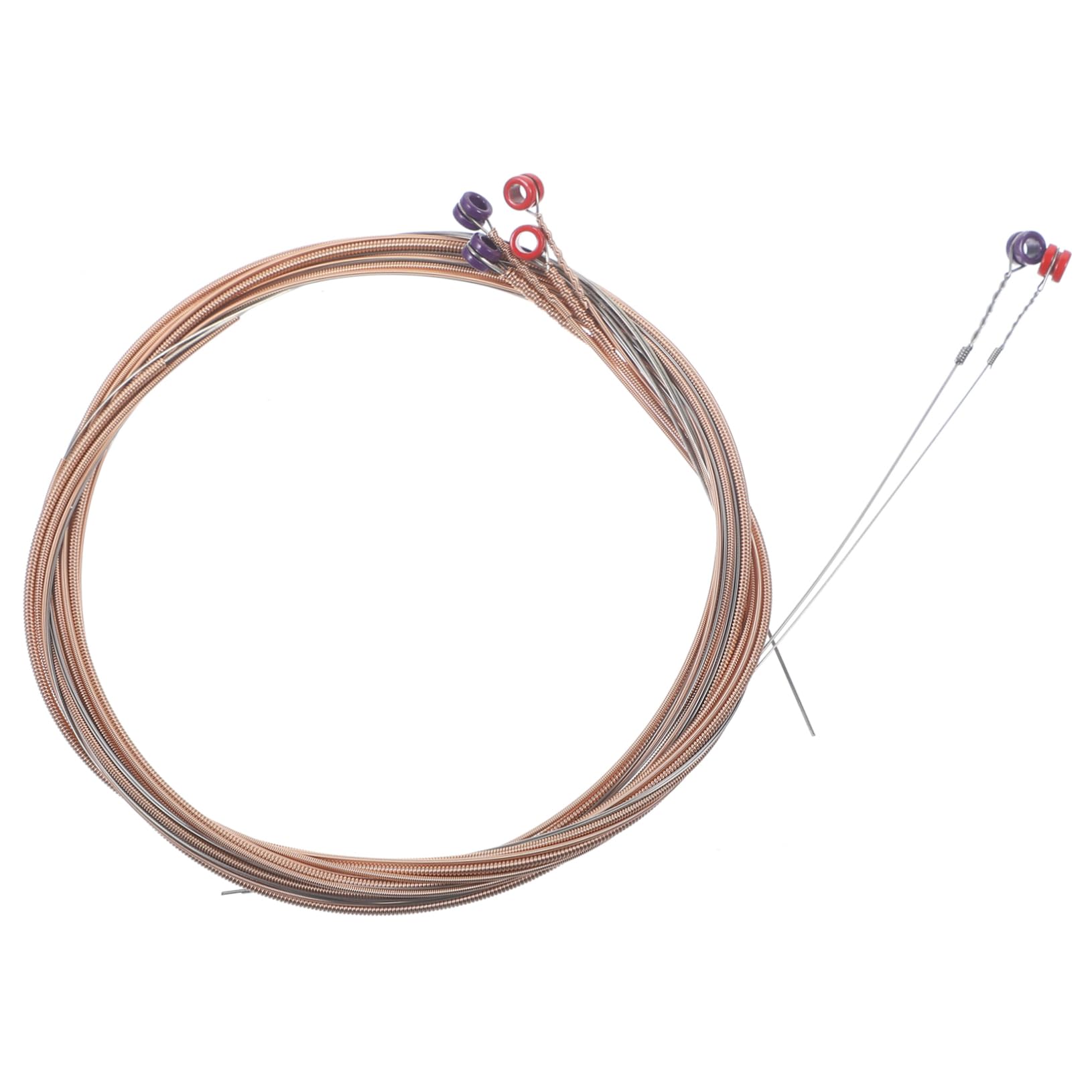 Toddmomy Acoustic Guitar Strings 6pcs Folk Guitar Strings Replacement Rich Resonance Comfortable Tone