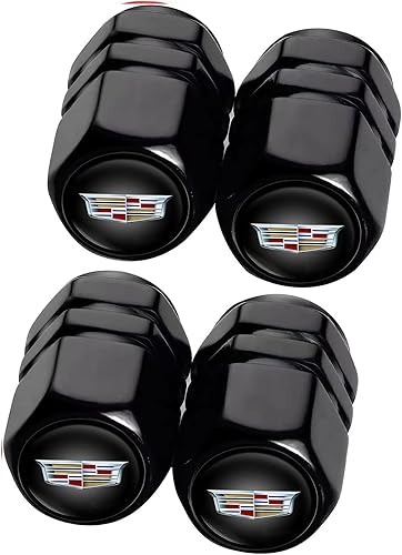 Incredikoo Compatible con la serie Cadillac Tapón universal para válvula de neumático de automóvil, accesorios de coche para automóviles, SUV,