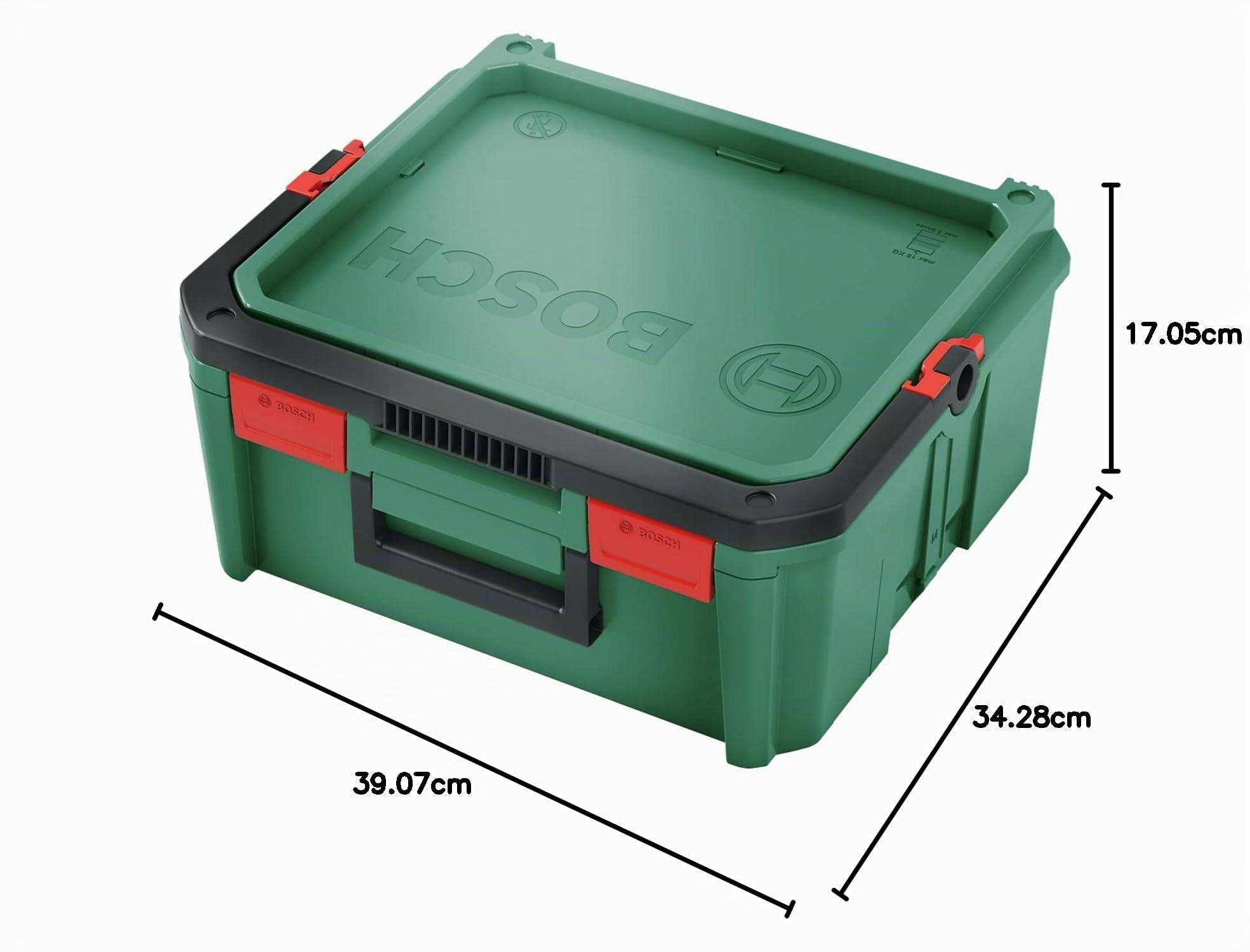 Bosch caja herramientas (para herramientas eléctricas Bosch, SystemBox |tamaño M, compatible con caja de accesorios Bosch pequeña y mediana, en caja de cartón)