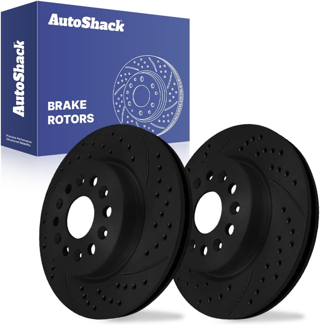 AutoShack Rear Vented Brake Rotors 2-PC Set Replacement for 2017-2023 GMC Acadia 2018-2025 Chevrolet Traverse 2017-2025 Cadillac XT5 2019-2025 Chevrolet Blazer 2018-2025 Buick Enclave 12.4" (315 mm)