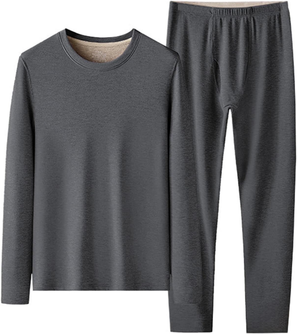 Men's Thermal Underwear Long Johns Set, Plus size Stretch Base Layer Set Silk wool winter thermal underwear set L-6XL