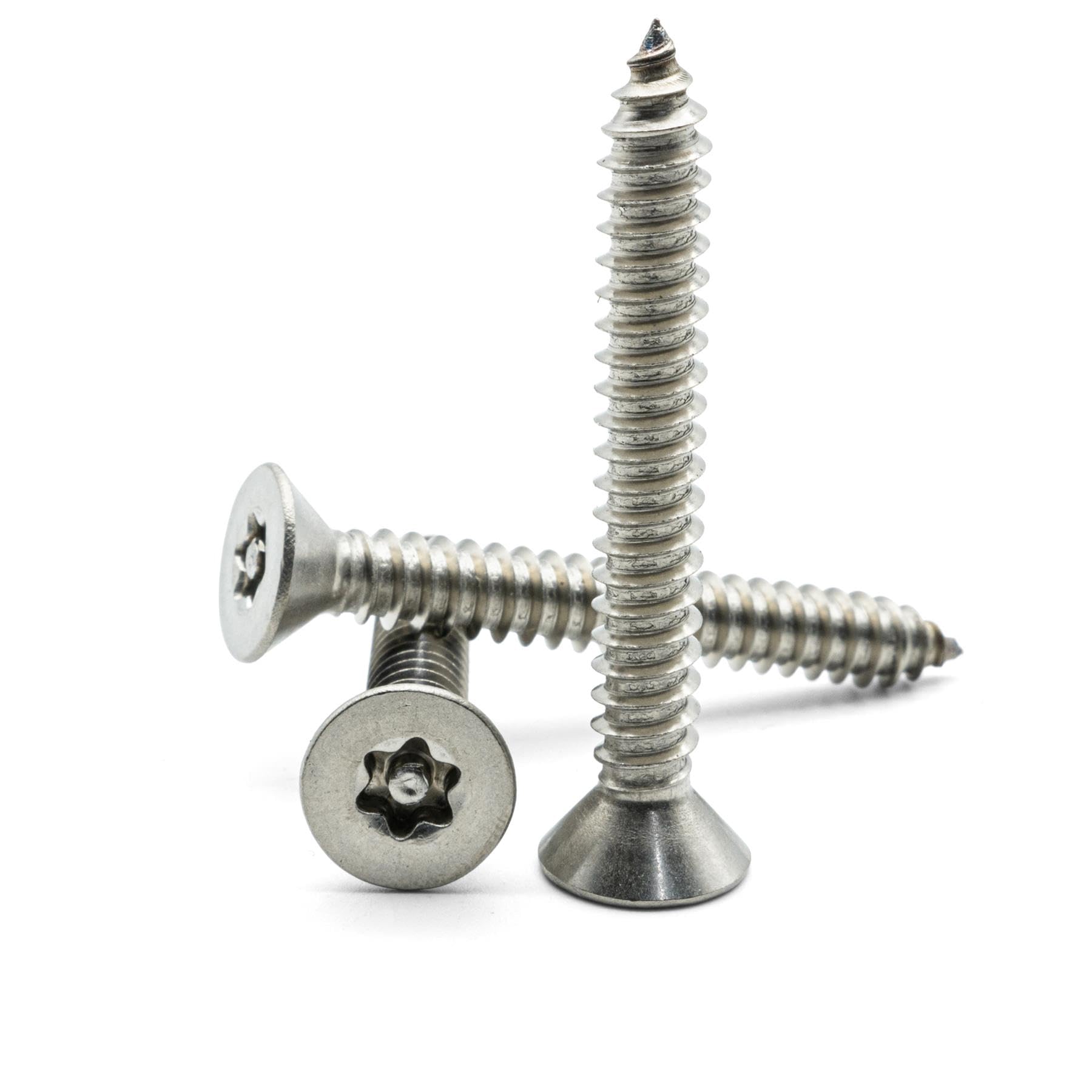 Hippo Hardware No.6 (3.5mm X 13mm) Countersunk Security Wood Screws Torx Anti Tamper Vandal Self Tapping A2 Stainless Steel (Pack of 5)