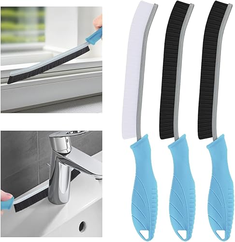 Miniatura 18 de Cepillo de Limpieza de Hendiduras de Cerdas Duras - Cepillo de Fregar para Espacios Estrechos, Cepillo de Limpieza Pequeño, Cepillo de Lechada,