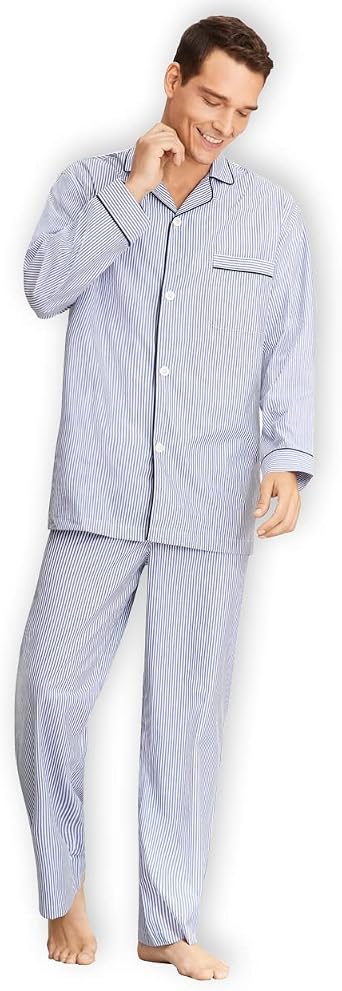 Amazon.com: Brooks Brothers - Conjunto de pijama y pantalones de algodón  puro con botones para hombre : Ropa, Zapatos y Joyería