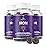 BeLive Iron Gummies - Multivitamin Iron Supplement with Vitamin C, A, B & Zinc, Supports Blood Oxygen, Vegan Supplements for Women, Men & Kids for Growth and Development - Grape Flavor | 3-Pack