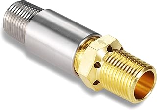 Aupoko Liquid Propane Fire Pit 1/2" Air Mixer Valve, LP Air Mixer Valve with 150K BTU Capacity, 1/2’’ Female and Male Thread, Fits for Liquid Propane Gas Fire Pit