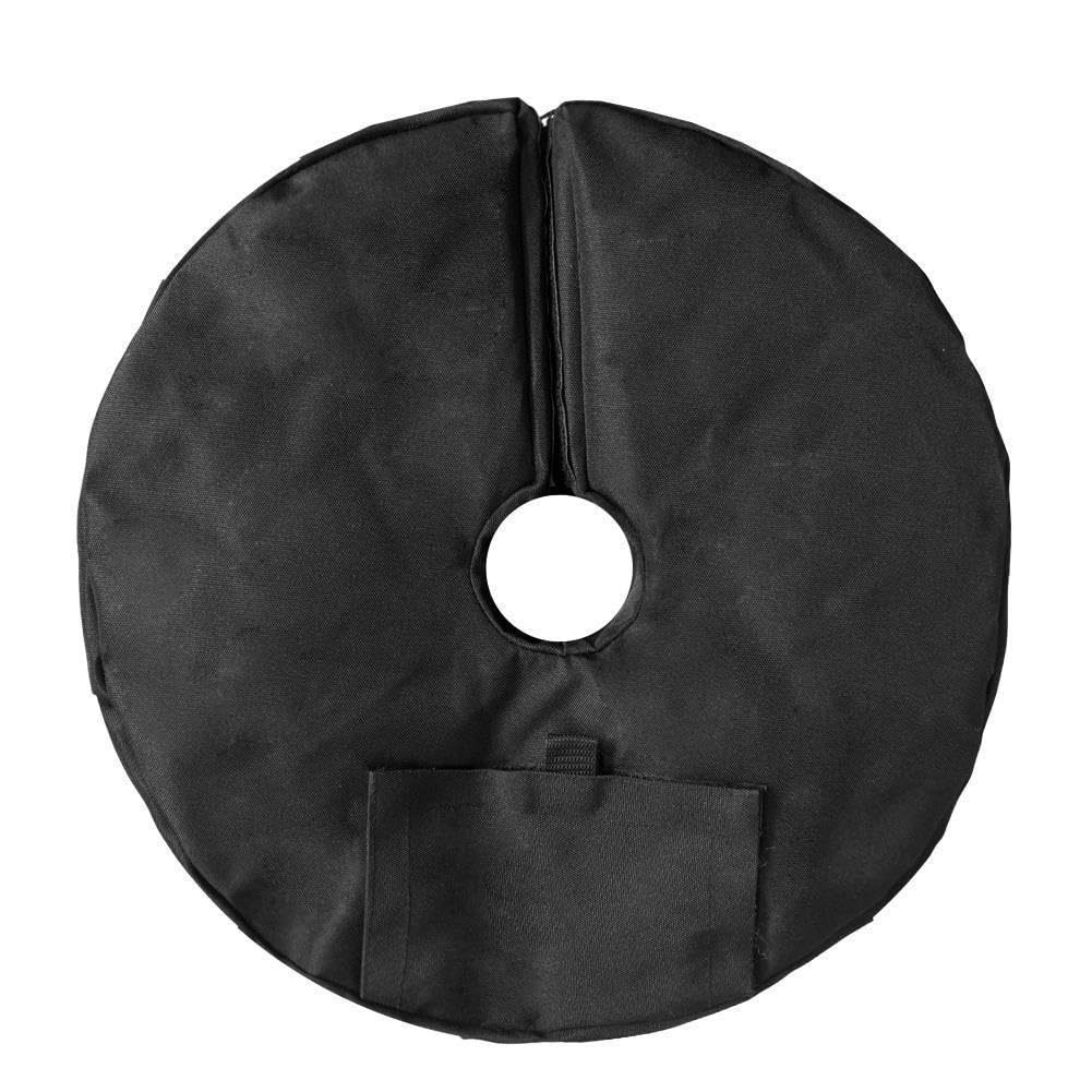 ZDALQDMJ 18inch Round Patio Umbrella Base Sand Bag Hold Up to 85lbs Heavy Duty Sand Filled Umbrella Base Weight Bag Sandbag for Outdoor Patio Umbrella Stand Backyard Cantilever Offset