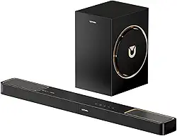 ULTIMEA Barra de som com Dolby Atmos, sistema de som surround de 3.1.2 canais para TV com subwoofer de 6,5 polegadas, BT 5.4, HDMI eARC, Skywave F30 Boom