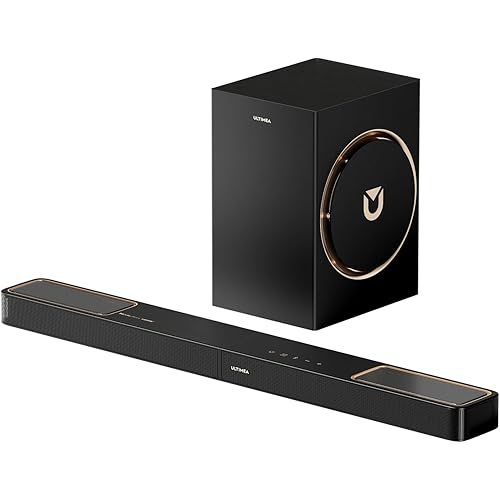 ULTIMEA 3.1.2ch Sound Bar with Subwoofer, Dolby Atmos, Surround Sound System for TV with 6.5 inch Subwoofer, Sound Bar for Smart TV, Soundbar for Home Theater, BT 5.4, HDMI eARC, Skywave F30 Boom