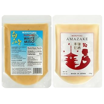 Marufuku,s recommended setWhite miso and Amazake From Japan