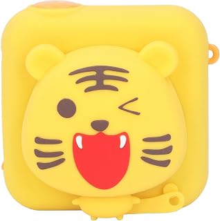 câmera infantil, tigre amarelo 20 milhões px câmera digital infantil bateria 600mah 720p resolução de vídeo para meninas ao ar livre para o natal para casa