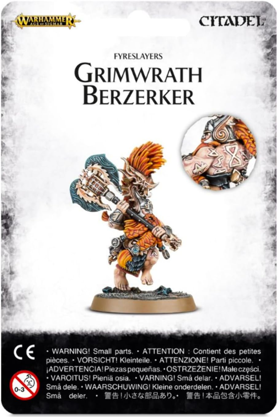 Games Workshop 99070205007 Fyreslayers Grimwrath Berzerker Tabletop and Miniature