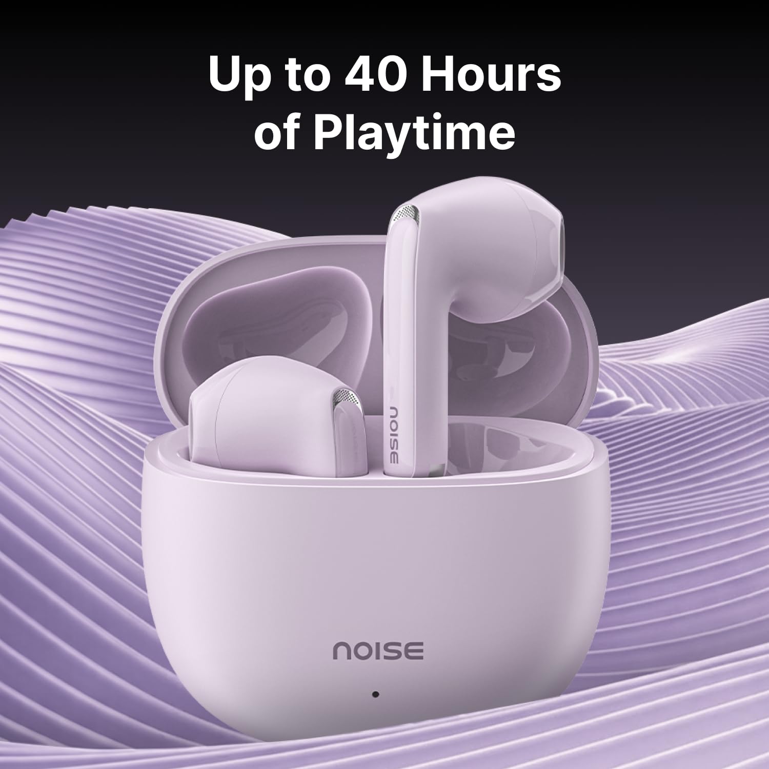 Noise Buds Mini Truly Wireless Earbuds (2026) | Half in-Ear Design | 40H Playtime | Quad Mic ENC for Clear Calls | 13mm Driver | Low Latency Gaming Mode | BT v5.3 | IPX4 Sweat Resistant - Snow White — Amazon image 7