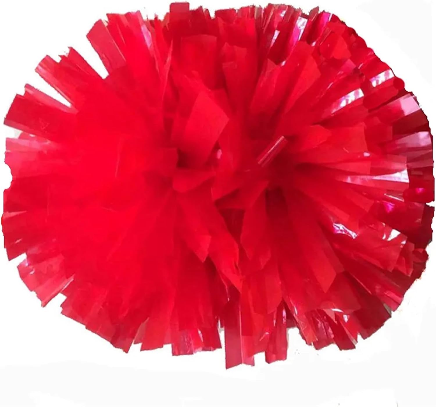 Dance Cheerleading Pompoms, Cheerleading Pom Poms 2 Pcs 32cm Baton Handle Multicolor