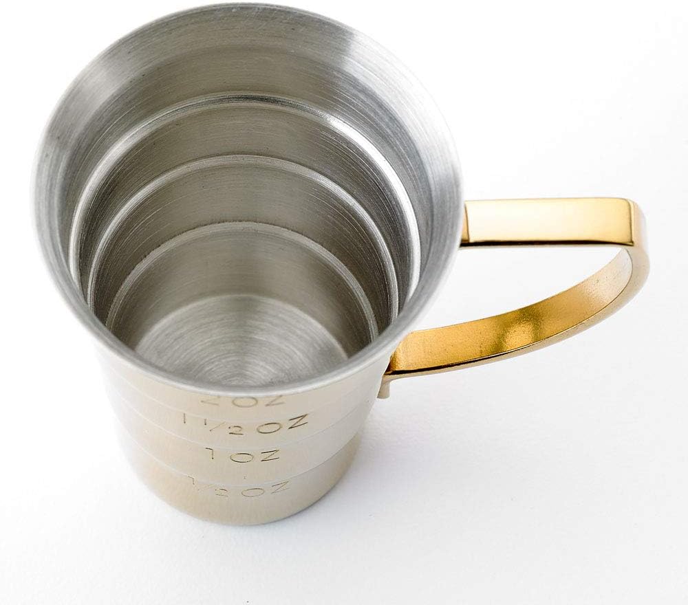 Barfly M37108GD Drink Jigger, 2 oz, Gold w/Handle - Image 5