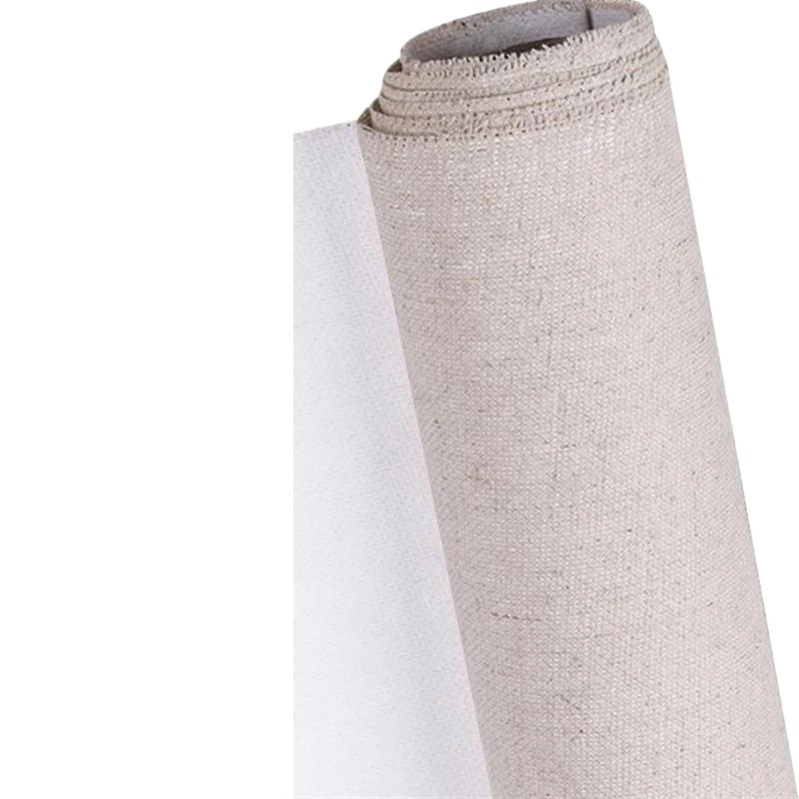 Linen Blend Canvas Roll Linen Canvas Roll Primed for Oil Painting Art Supplies 28-88cmx5m(Width 58cm 5m Length)