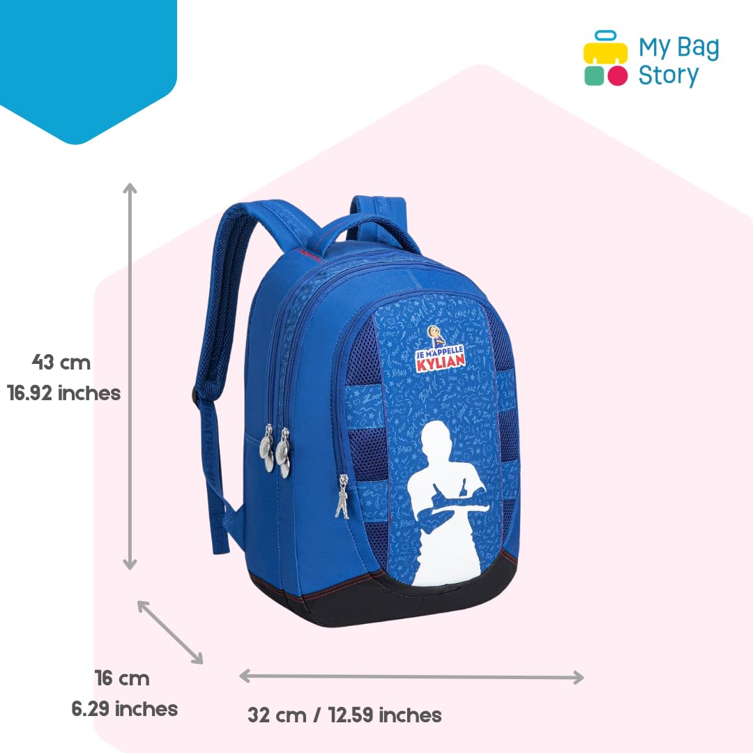 mybagstory | Mochila Mi nombre es Kylian | 2 Compartimentos | Azul