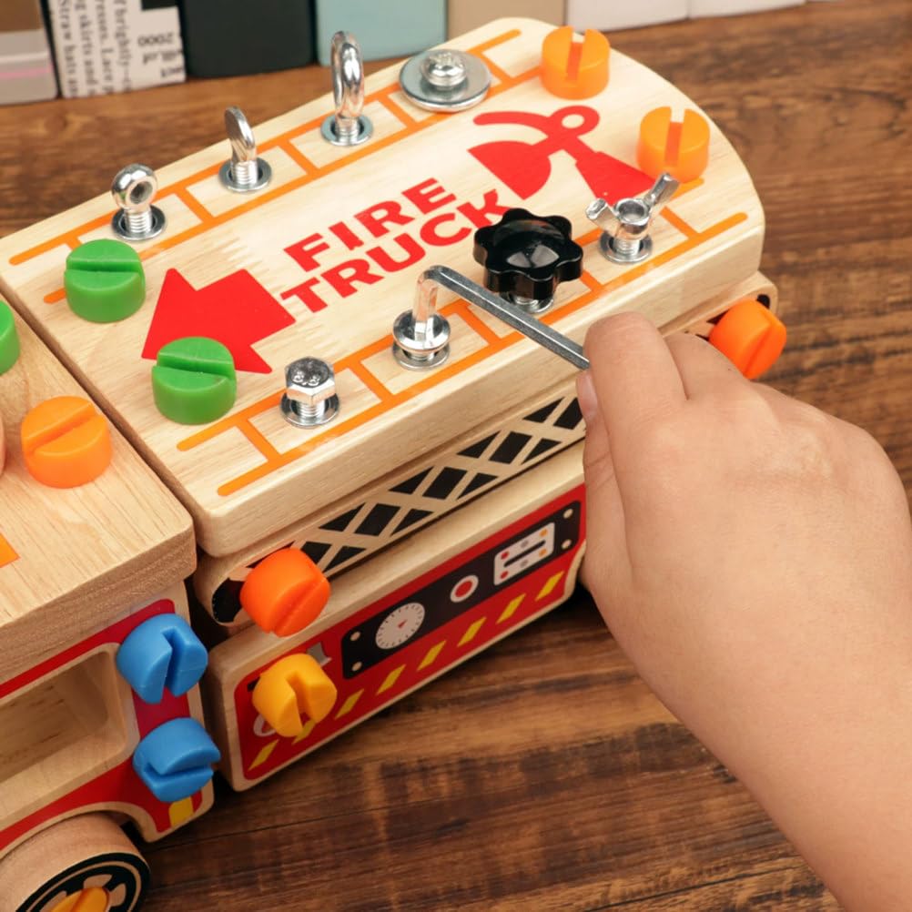 Camion Pompiers Bois Montessori Démonter