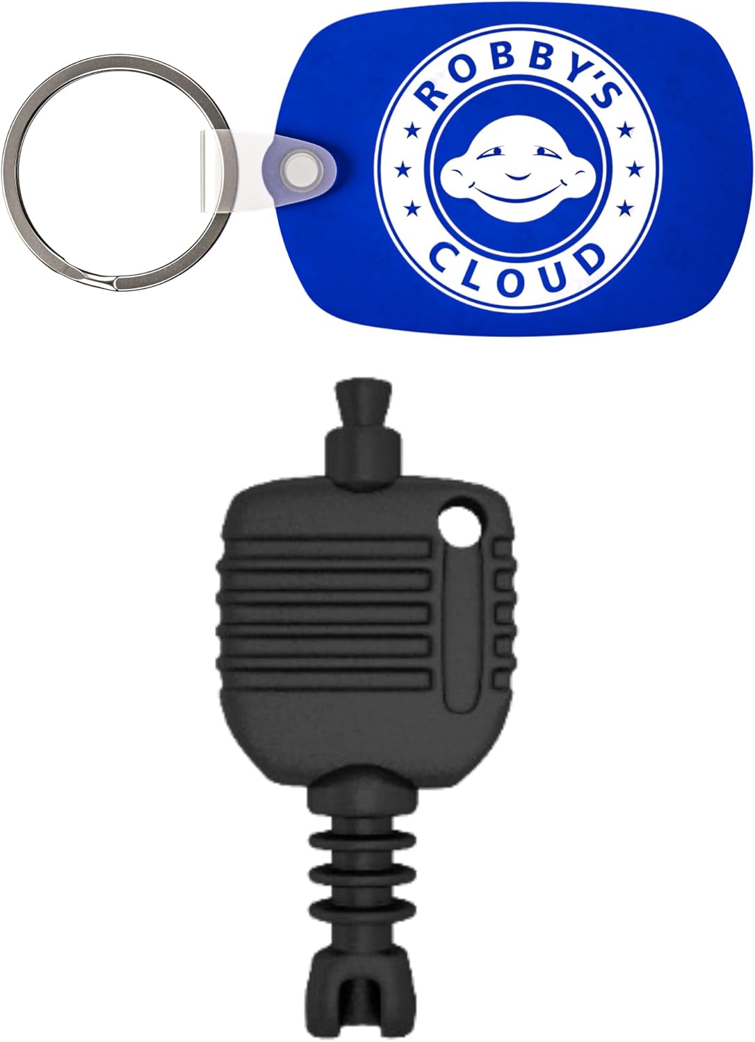 Key for EZ Klean Rat Bait Stations and Exterminators Choice Bait Boxes - Mouse Bait Station Key compatible with FBS Fly Bait Stations and EZ Klean Bait Stations - With Robby’s Cloud Keychain (12 Pack)
