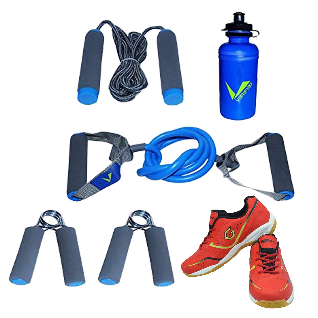 Gowin Badminton Shoe Smash Red Size-2 with Verified Training Set-image-26
