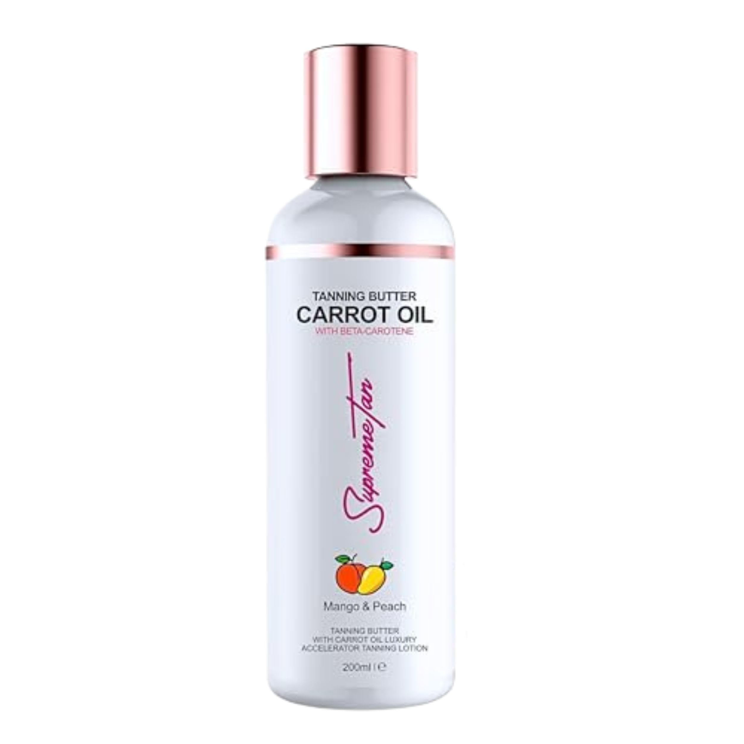 Burro abbronzante con crema accelerante all'olio di carota