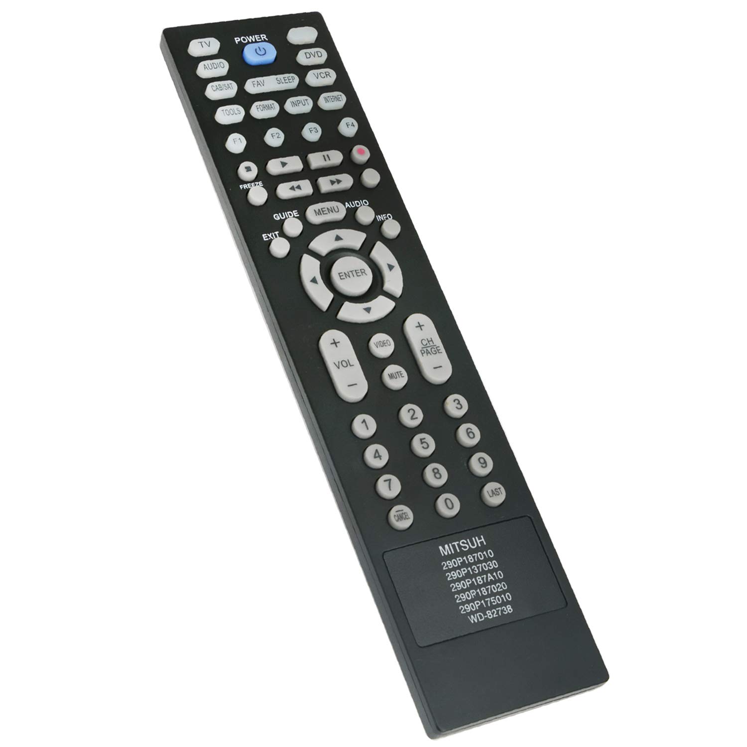 Replacement Remote For Mitsubishi TV - WD73C9 WD73C11 WD60C9 LT Series Universal Control