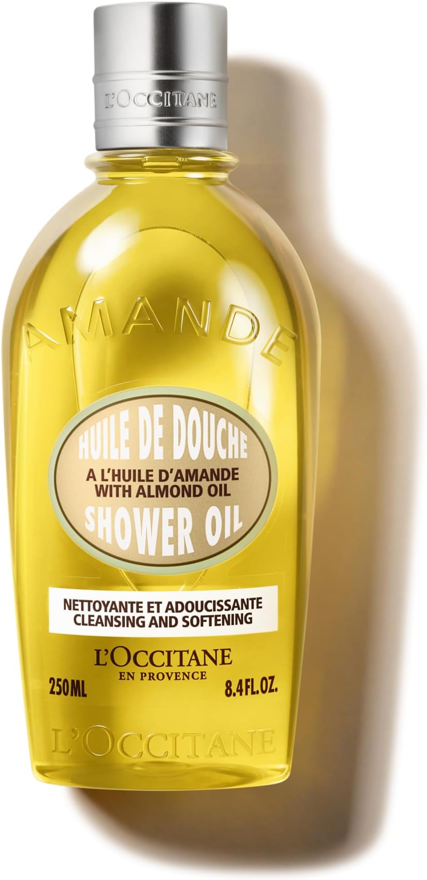 L'OCCITANE Almond Shower Oil | Moisturising & Nourishing | Vegan & 99% Readily Biodegradable | Luxury & Clean Beauty Body Wash for All Skin Types