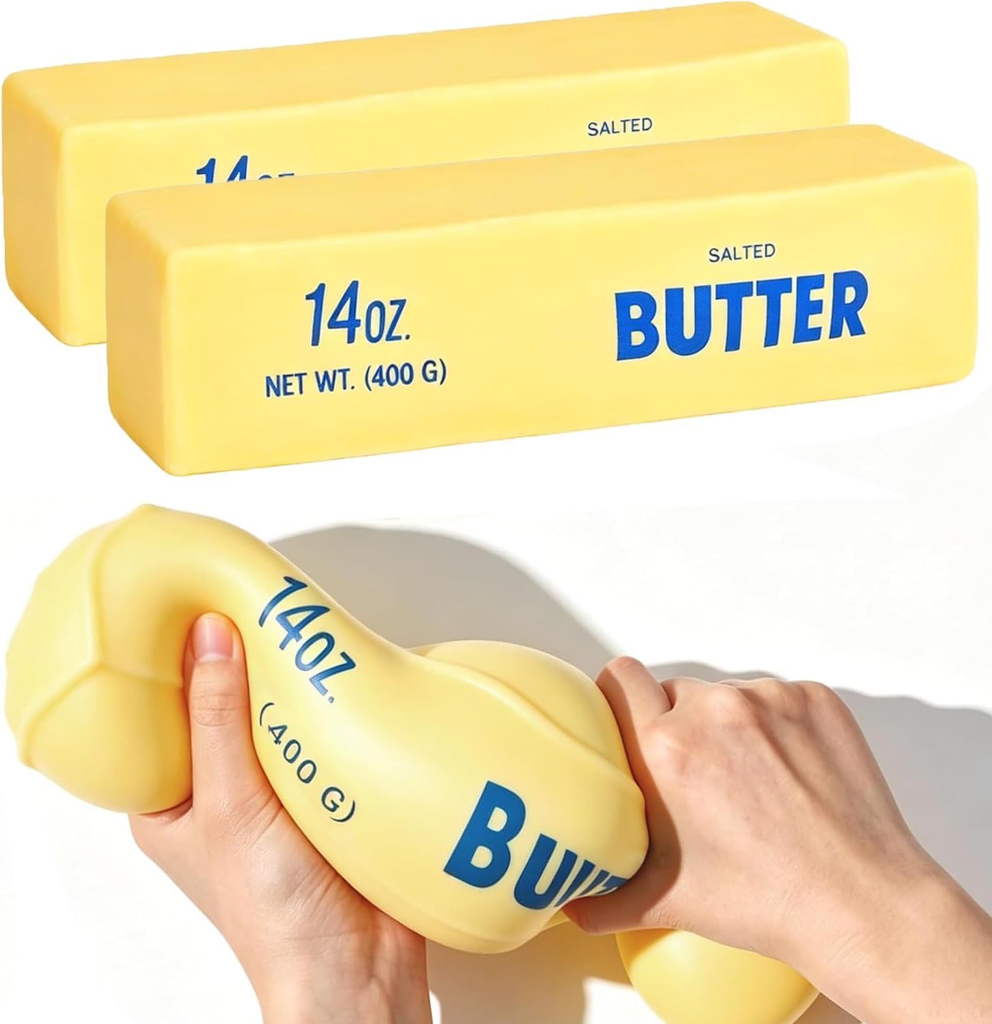 10in Giant Butter Squishy - 14oz Big Jumbo Squishy Butter Stick - Slow Rebound Big Butters Squeeze Stress Ball, Large Butters Fidget, Relief Slow Rising Fun for Anxiety Relief Party Favors — image 1