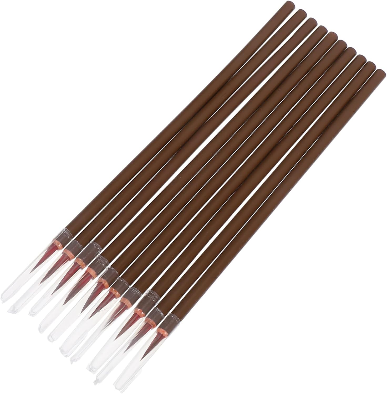 SEWACC 30pcs Japanese Sumi Brush Pen Calligraphy Brush for Beginners Small Chinese Calligraphy Professional
