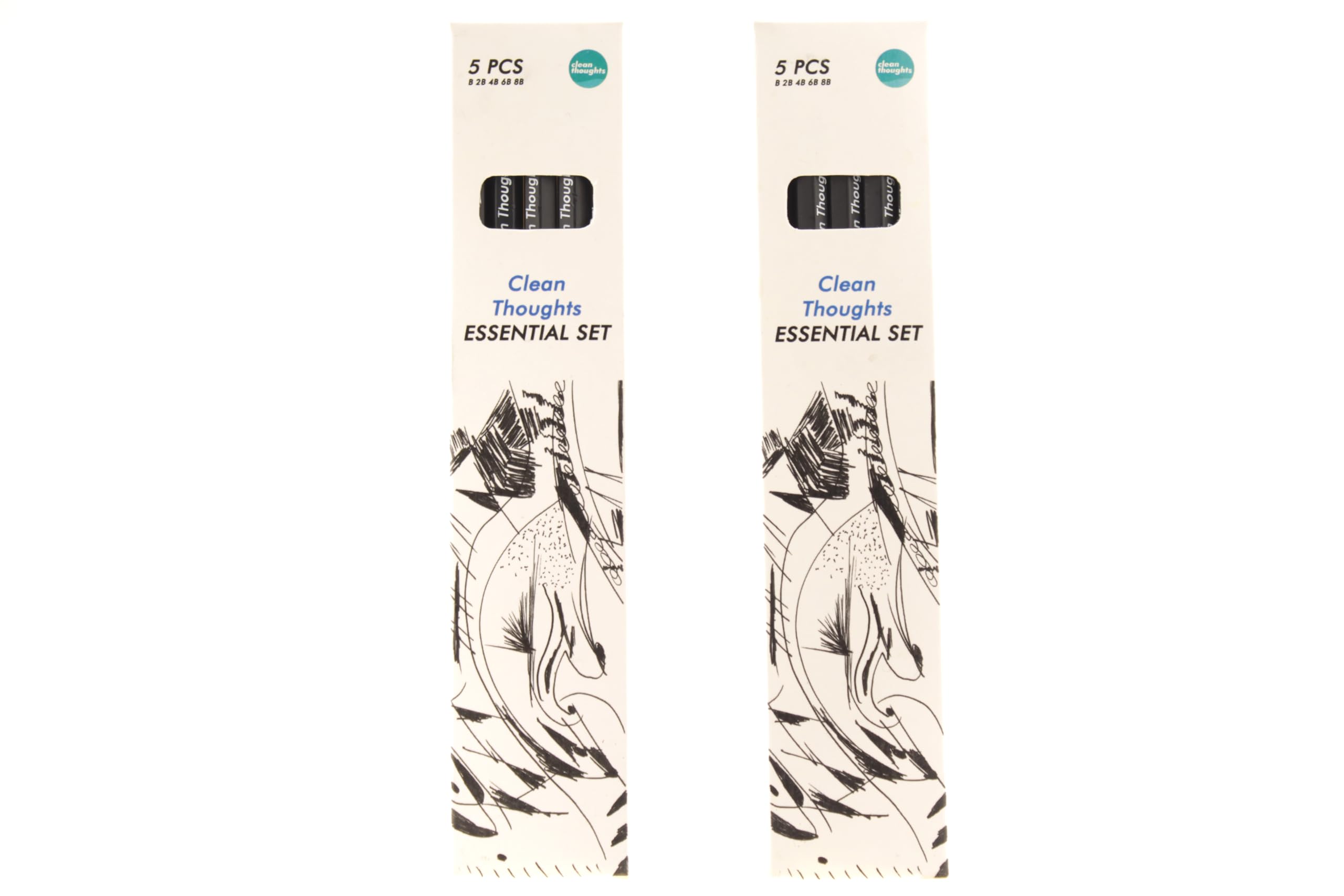 DRAWING PENCILS 2 BOXES WITH 5 PENCILS EACH B, 2B, 4B, 6B, 8B DRAWING SET FOR PROFESSIONALS BEGINERS FOR KIDS FOR SKETCH, FOR DESIGNERS PENCILS FOR STUDENTS - Image 6