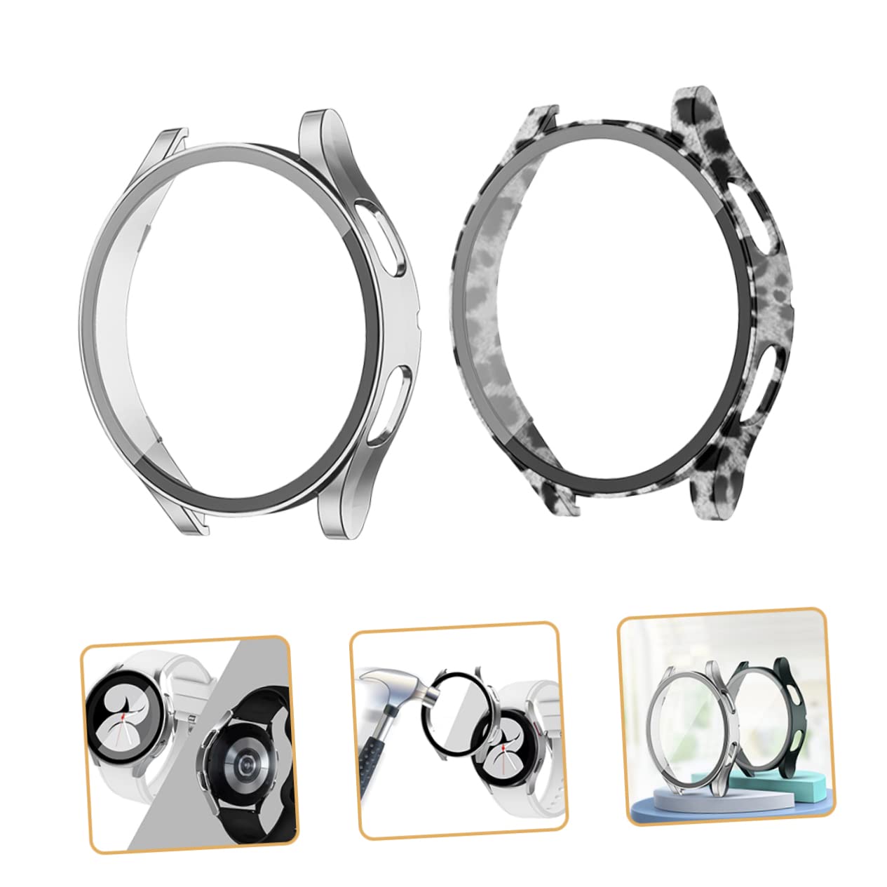 DOITOOL 10 Pièces Boîtier de Montre Pare-Chocs Montre Intelligente Cas Regardez s intelligentes Coque de Protection Regarder la Coque de l'écran Difficile protéger Coquille PC