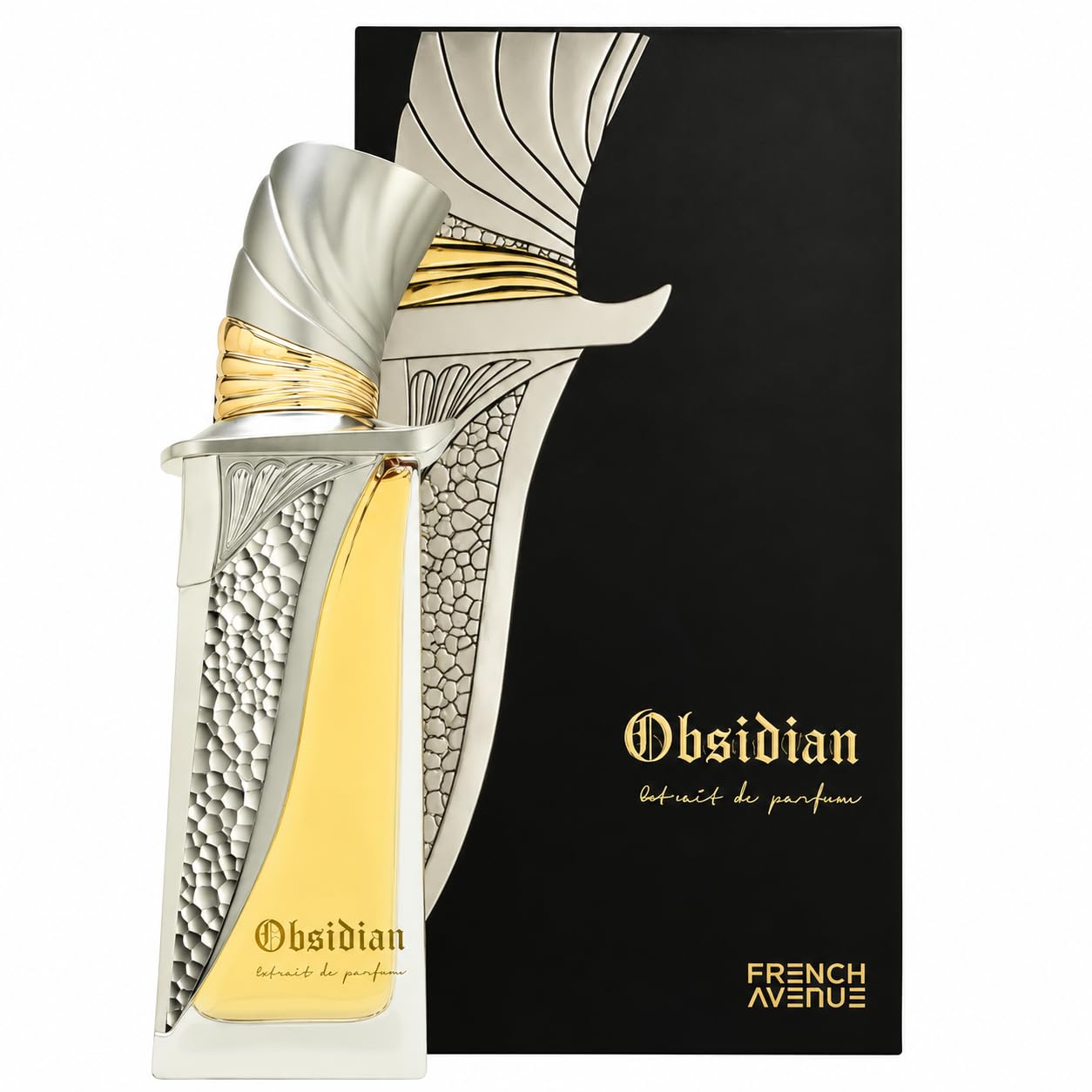 French Avenue Obsidian Extrait De Parfum, unisex, 100 ml, grejpfrut, bergamotka, koniak, cynamon, dąb tonka, drzewo sandałowe