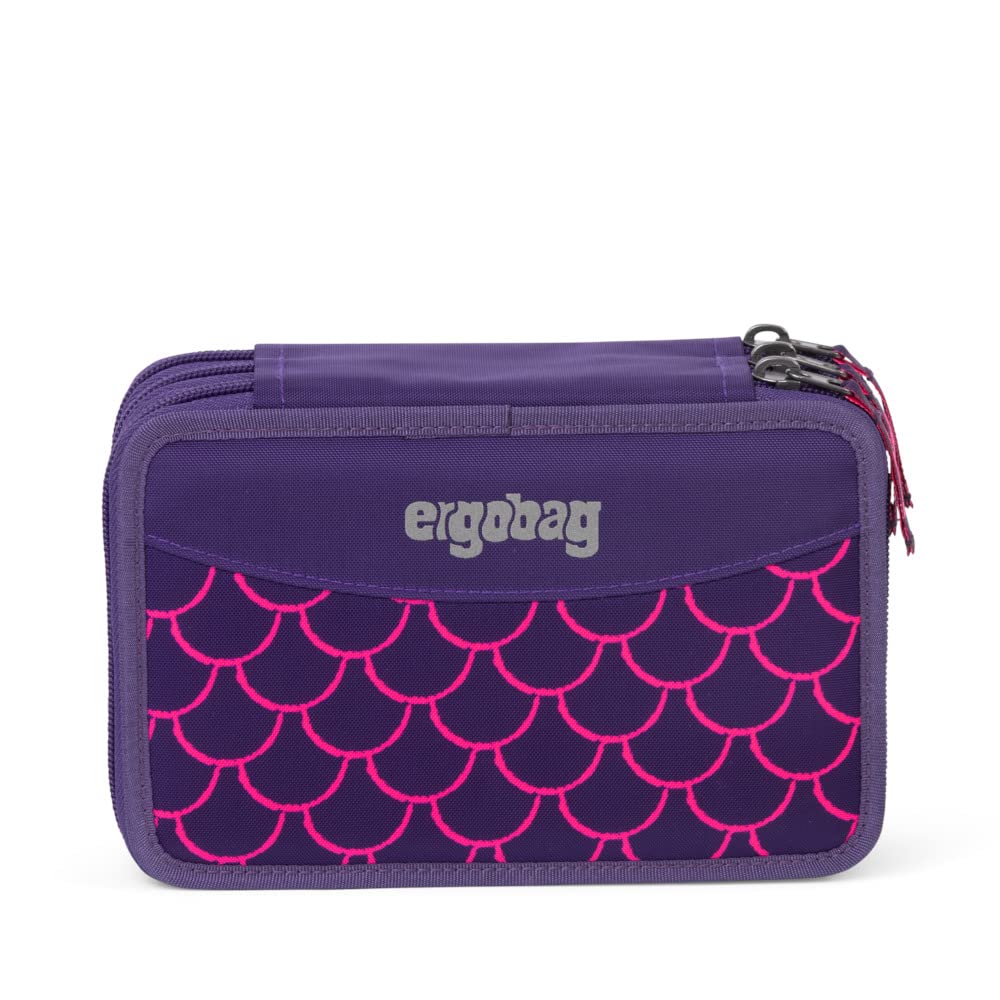 ergobag Maxi-Mäppchen Set 40-Teilig, Lyra Bunt- und Filzstifte, Kleingeld Fach, Lineal, Schere