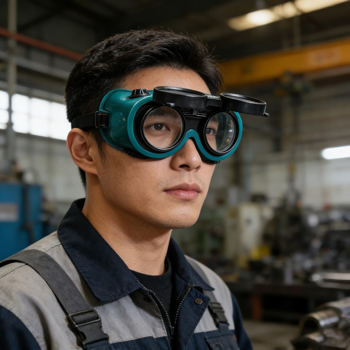 Gafas de Soldar con Tapa Abatible Oscuras Antivaho para Corte Oxiacetilénico Esmerilado Soldadura al Arco Protección UV Resistentes a Impactos Paquete de Dos
