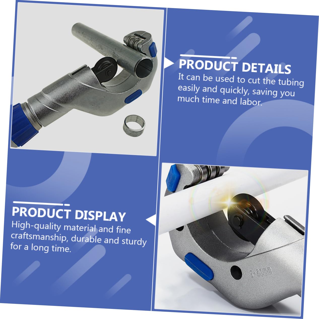 Balacoo Ergonomic Handle Pvc Tubing Cutter Heavy Duty Cutter Tube Cutting Tool for Industrial Use