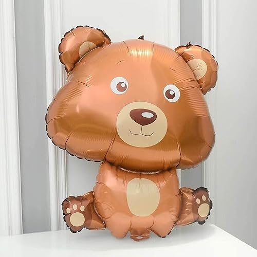 Miniatura 3 de Globos de oso grande, globos de oso del bosque para temática de safari en la selva, decoraciones de fiesta de cumpleaños para niños