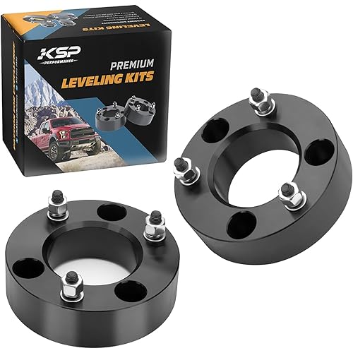 KSP 2.5" Front Leveling Lift Kits for F150 2004-2026, 2.5in Chassis Level Kit Compatible With Expedition 2003-2018, Mark LT, 2pcs Auminum Suspension Strut Spacers Work On shock Absorber