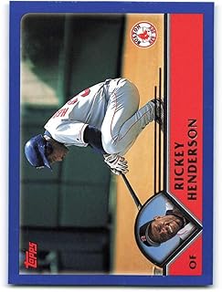 2003 Topps #72 Rickey Henderson NM-MT Boston Red Sox Baseball